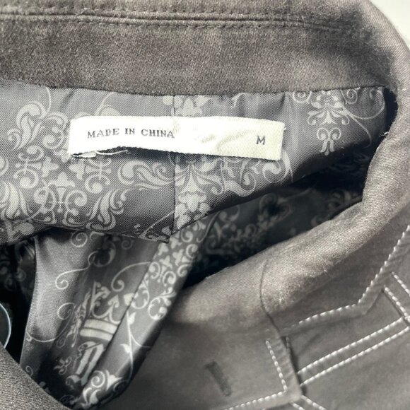 Men's Marc Eckō Cut & Sew Blazer Dark Gray Contrast Stitching Sport Coat Jacket - Picture 12 of 13